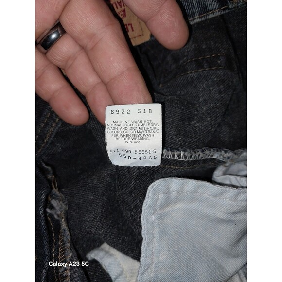 Vintage Levis 550 Jeans 36 x 30 Stonewash Straight Blue Red Tab Denim - Picture 6 of 6